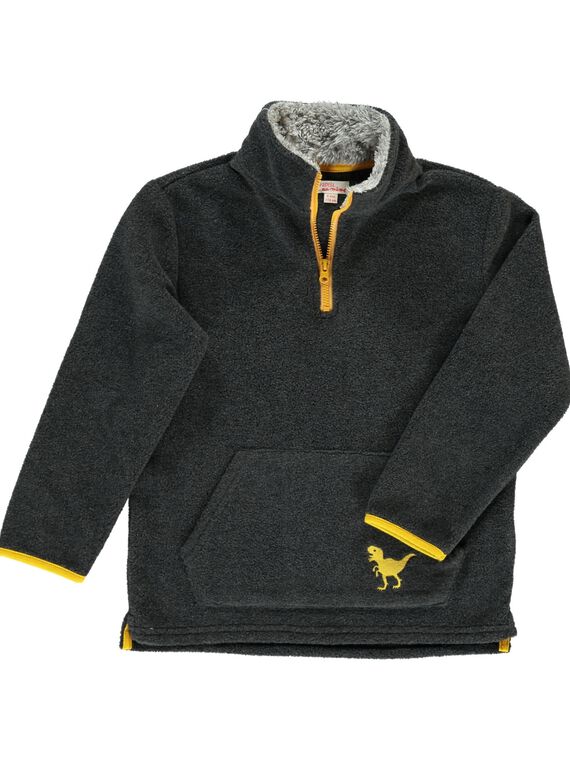 Boys' polar fleece sweatshirt DOJOPULPO5 / 18W902J5D2E944