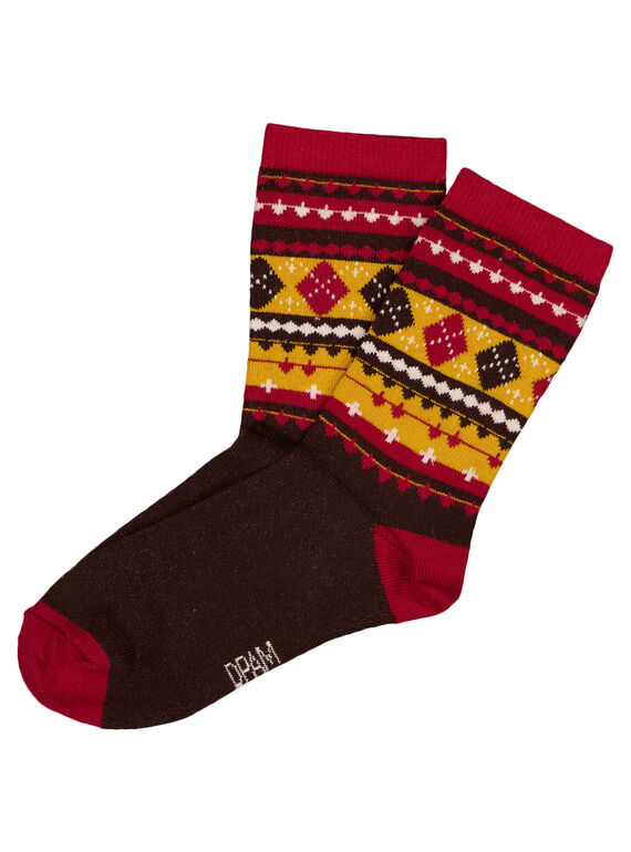 Calcetines con estampado efecto tricotaje GYOBRUCHO / 19WI02K2SOQB107