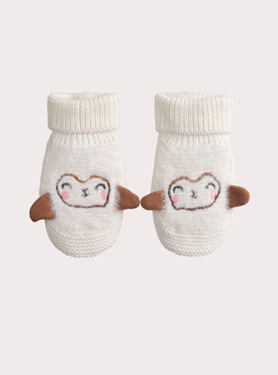 Patucos de punto bordados para bebé recién nacido VOU1CHOS / 24WF42C1CHP001