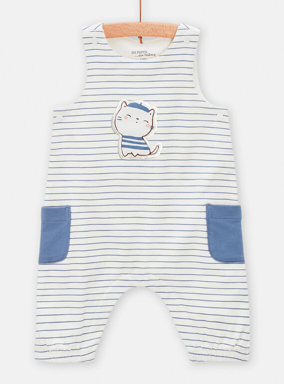 Peto azul con estampado de rayas TOU1SAL / 24SF04H1SALA001