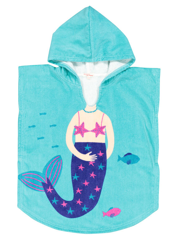 Capa de baño con estampado de sirena para niña FYACAPEX / 19SI01K1CDB203