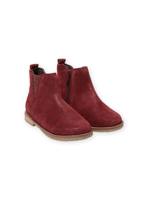 Botines de color borgoña para niña MABOOTVIN / 21XK3573D0D719