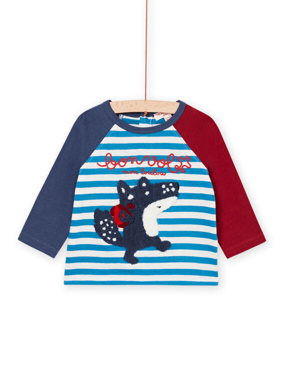 Camiseta con dibujo de lobo multitécnica PUGOTEE1 / 22WG10O1TMLC220