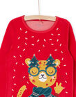 Pijama de Navidad con estampado de leopardo y cuadros PEFAPYJNOE / 22WH1171PYJ050