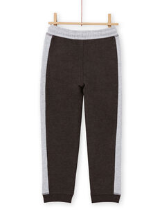 Pantalón de chándal de color antracita y gris jaspeado para niño MOJOJOB2 / 21W90212JGB944
