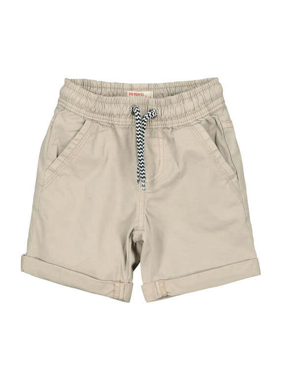 Short básico de color beige para niño FOJOBERMU5 / 19S902G5D25811