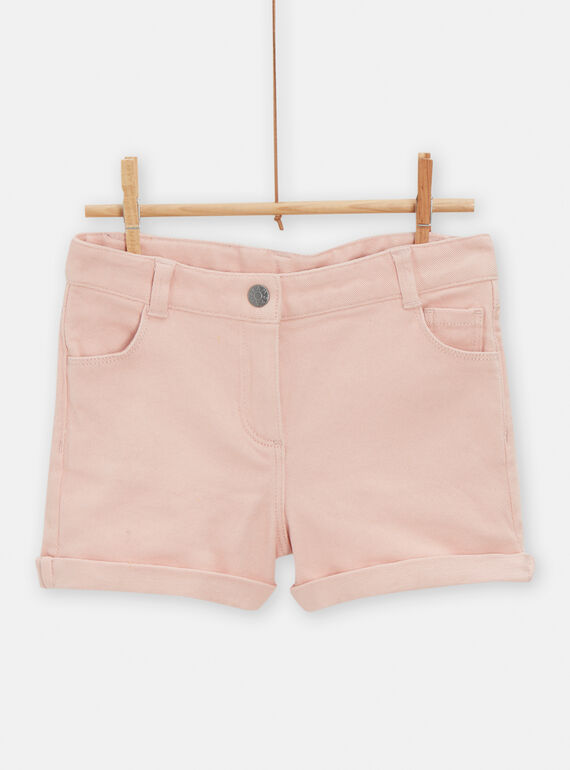 Short vaquero de color rosa para niña TAJOSHORT4 / 24S901C1SHOD329