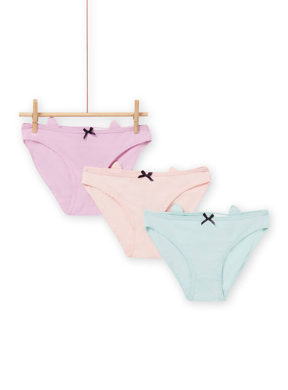 Pack de 3 braguitas con estampado de tigre para niña NEFALOTIGRE / 22SH11I5D5LD327