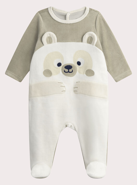 Pelele beige oscuro para bebé niño WEGAGREDA / 25SH1491GREA014