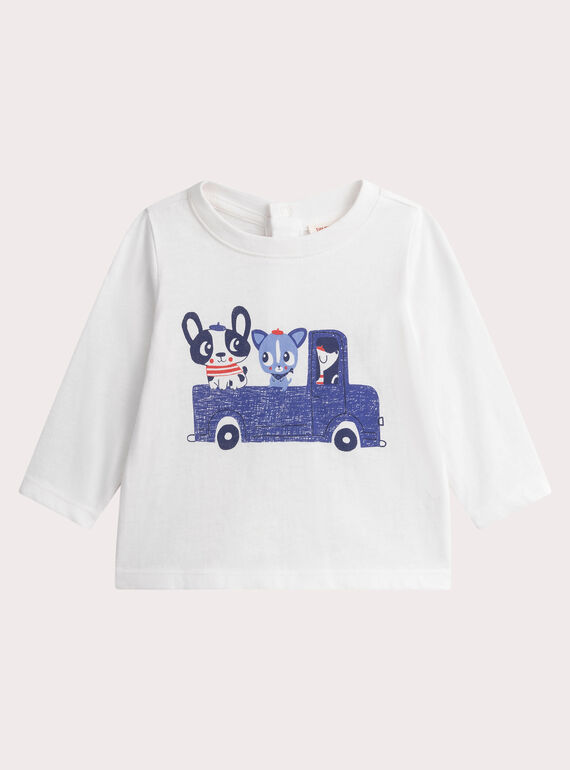 Camiseta color crudo bebé niño WUKATEE2 / 25SG1036TMLA002
