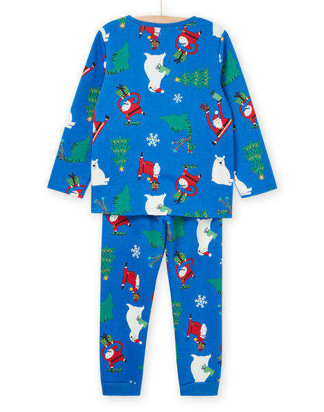 Pijama de Navidad azul PEGOPYJNO2 / 22WH1271PYJC209