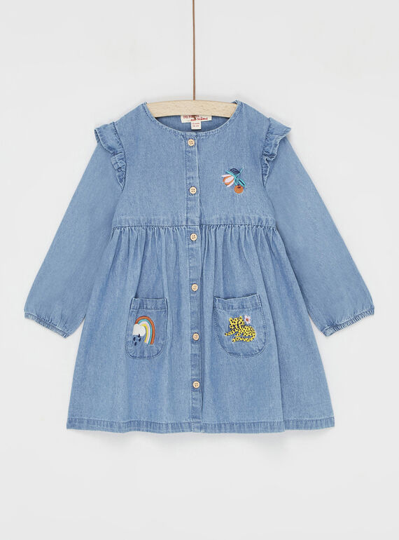 Vestido vaquero azul SILINROB3 / 23WG09H2ROBP274