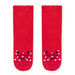 Calcetines de color rojo con estampado de leopardo para bebé niña