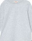 Camiseta de manga larga de color gris jaspeado para niño JOESTEE3 / 20S90261D32J922