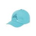 Gorra azul con estampado de delfín de lentejuelas para niña
