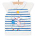 Camiseta marinera con estampado de conejos para bebé niña