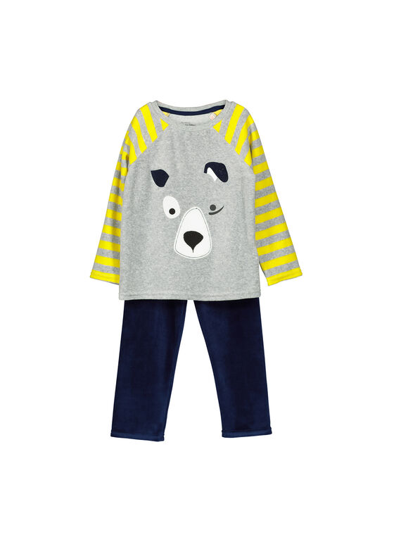 Pijama de terciopelo para niño FEGOPYJDOG / 19SH1242PYJJ908