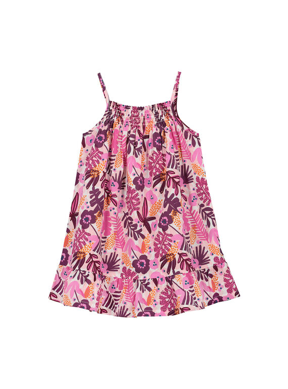Vestido de verano de algodón para niña FAJOROB15 / 19S901G7ROB000