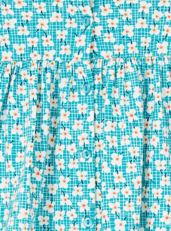 Vestido turquesa para bebé niña LIVERROB3 / 21SG09Q4ROBC216