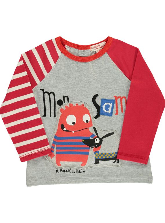 Baby boys' fancy T-shirt DUROUTEE1 / 18WG1021TMLJ908