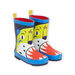 Botas de agua azul marino con estampado de tigre para niño