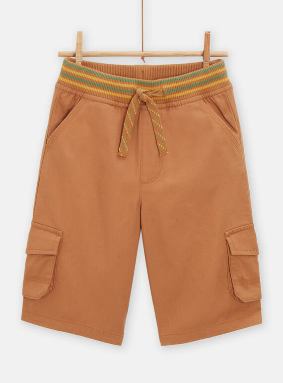 Bermudas de color marrón claro para niño TOLIBER2 / 24S902T4BERI802