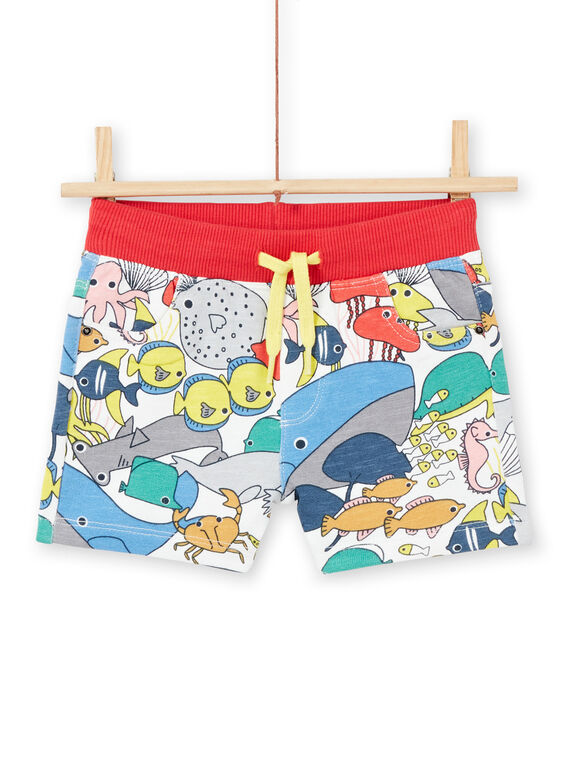 Bermudas de color crudo para bebé niño LUVIBER3 / 21SG10U2BER001