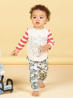 Camiseta de manga larga de rayas, para bebé niño LUPOETEE2 / 21SG10Y2TMLA011