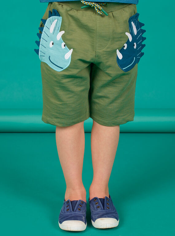 Bermudas de color caqui para niño LOVERBER3 / 21S902Q3BERG631