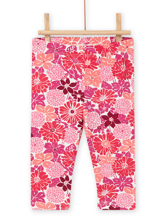 Leggings rosas con estampado para bebé niña NYIFLALEG / 22SI09R1CAL001