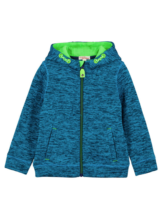 Cárdigan técnico de color azul turquesa GOJOGITEK1 / 19W90233D28C200