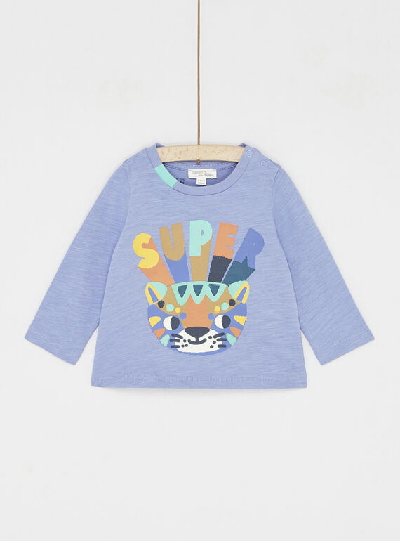 Camiseta violeta con estampado de tigre SULINTEE3 / 23WG10H1TMLH705