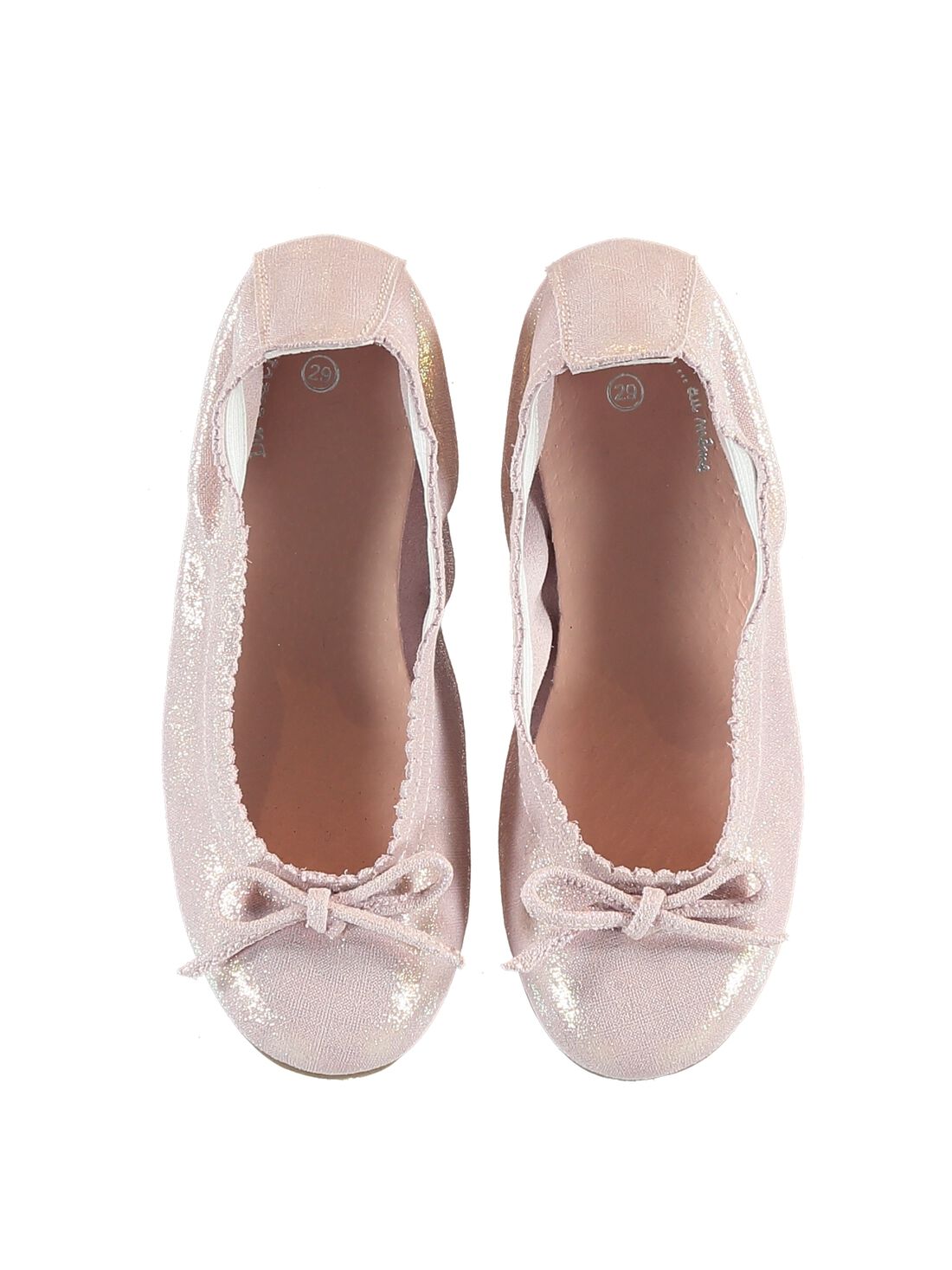 Zapatillas de casa estilo bailarinas de color rosa