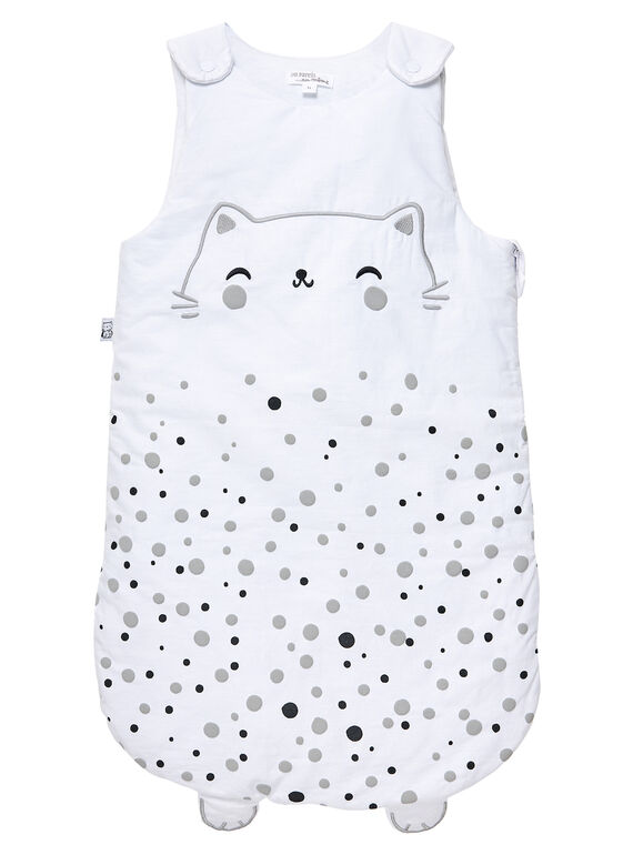 Saco de dormir enguatado con estampado de gatito unisex para recién nacido JOU1GIG1 / 20SF42J2TUR000