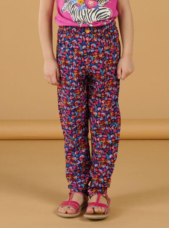Pantalón multicolor de popelina RAJUNPANT / 23S901U1PANC243