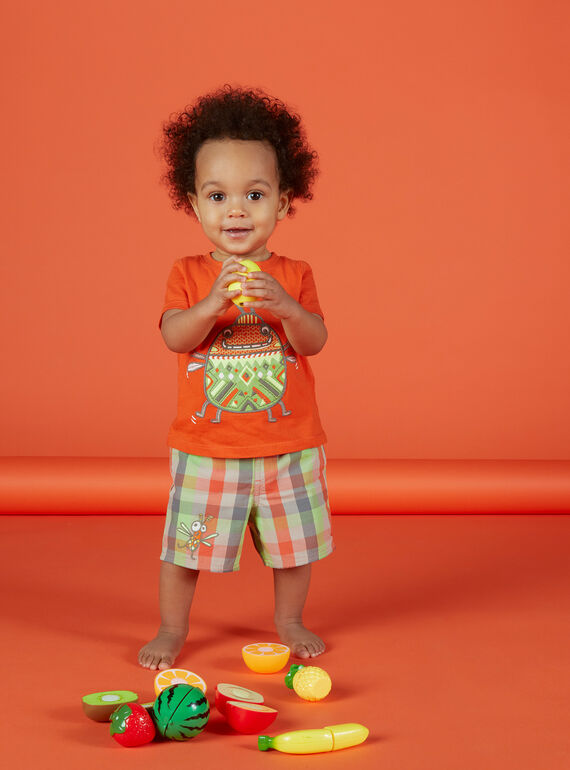 Bermudas de cuadros para bebé niño FUYEBER3 / 19SG10M3BER099