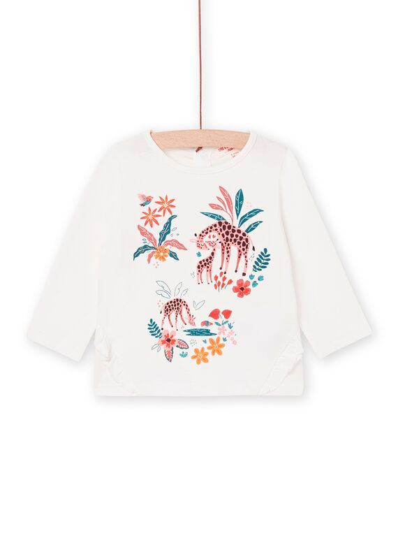 Camiseta de manga larga de color crudo PIPRITEE / 22WG09P1TML001