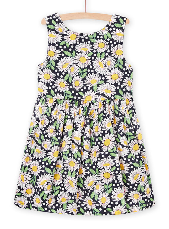 Vestido sin mangas con estampado floral para niña NASOROB1 / 22S901Q3ROBC243