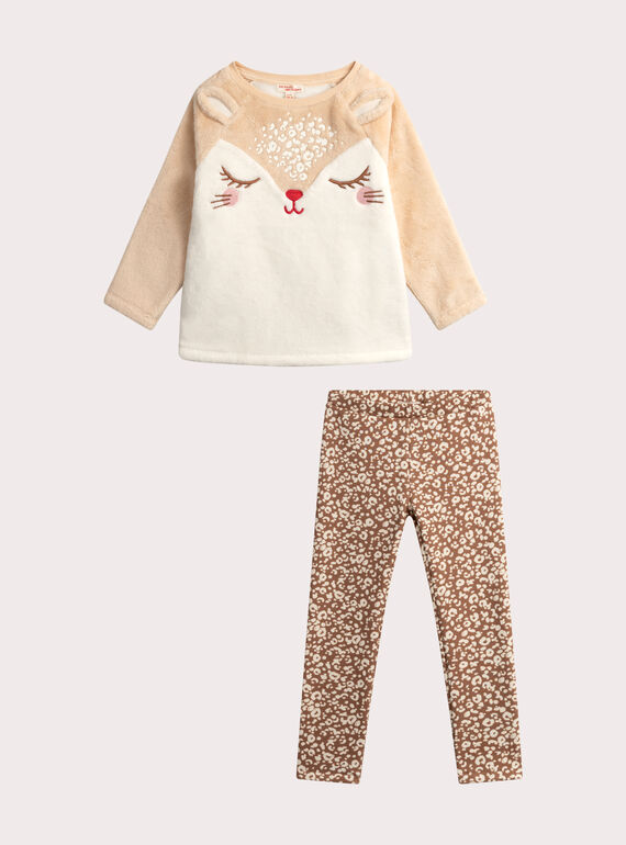 Pijama polar para niña  VEFAPYJFAW / 24WH1193PYJ003