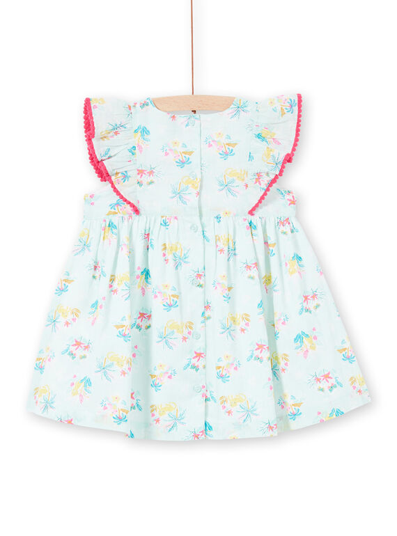 Vestido azul para bebé niña LIVERROB1 / 21SG09Q2ROBG622