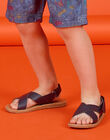 Sandalias azul marino para niño LGSANDLEO / 21KK3658D0E070