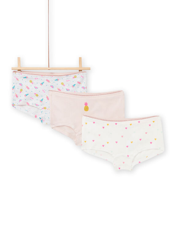 Pack de 3 shortis con estampado de fantasía para niña NEFAHOTLOV / 22SH11I4SHY001