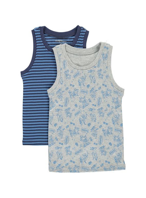 Pack of boys' vests CEGODELSKA / 18SH12T2HLIJ908