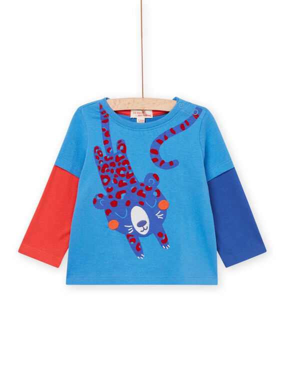 Camiseta con estampado de leopardo RUNAUTEE3 / 23SG10N2TMLC228