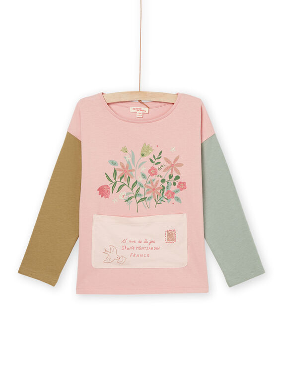 Camiseta de manga larga con dibujo de ramo de flores PARHUTEE4 / 22W901Q5TML303