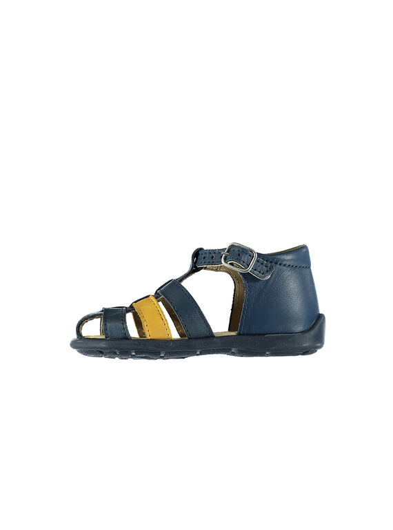 Sandalias de piel para bebé niño FBGSANDBI2 / 19SK38D1D0E070