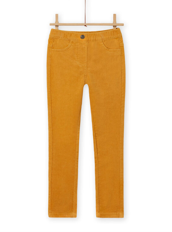 Pantalón de pana amarillo para niña MAJOVEJEG2 / 21W901N2PANB107