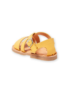 Sandalias amarillas para bebé niña LBFSANDSUN / 21KK3758D0E010