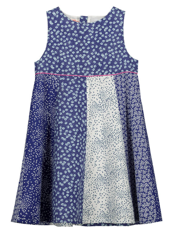 Vestido con estampado de fantasía sin mangas para niña FANEROB3 / 19S901B4ROB099