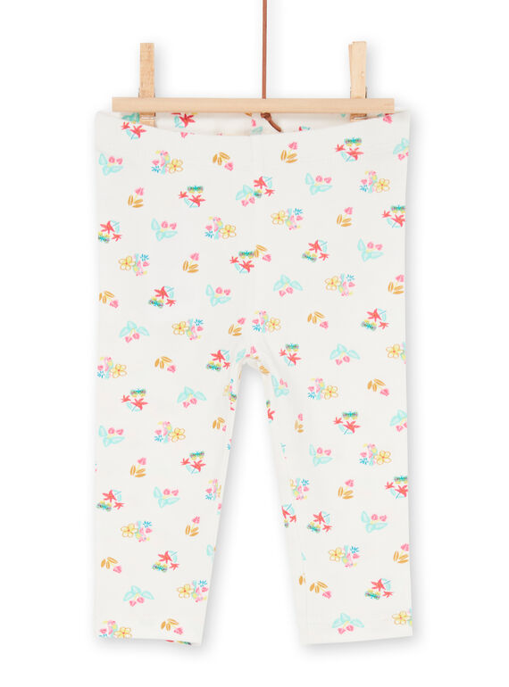 Leggings de color crudo para bebé niña LYIVERLEG / 21SI09Q1CAL001
